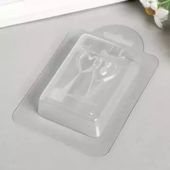 Пластиковая форма "Сердечная пара"