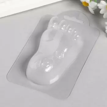 Пластиковая форма "След на песке" 10,5х5,5 см