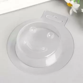 Пластиковая форма "Смайлик" d-7 см