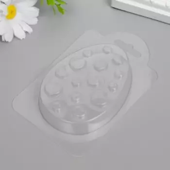 Пластиковая форма "Яйцо с узором №6" 9,5х7 см