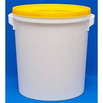 Пластиковое ведро-бак, ВБ 32, 38,4х38,4х37см, белое