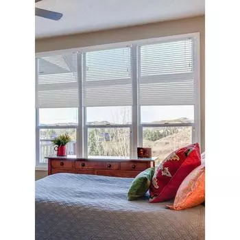 Пластиковые жалюзи, 150х160 см, цвет белый