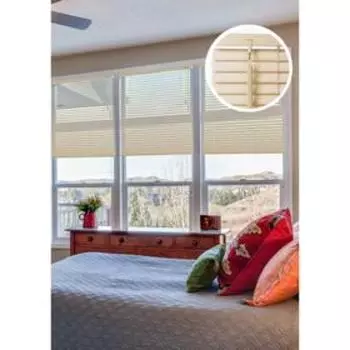 Пластиковые жалюзи, 40х160 см, цвет бежевый