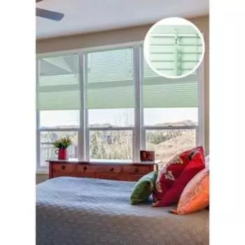 Пластиковые жалюзи, 50х160 см, цвет салатовый