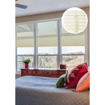 Пластиковые жалюзи, 150х160 см, цвет ванильный