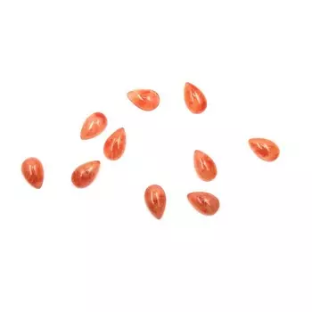 Пластиковый дизайн POLE «Капелька», бледно-красная, 10 шт