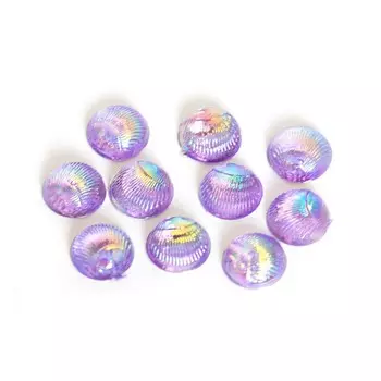 Пластиковый дизайн POLE «Круглый», фиалковый, 10 шт