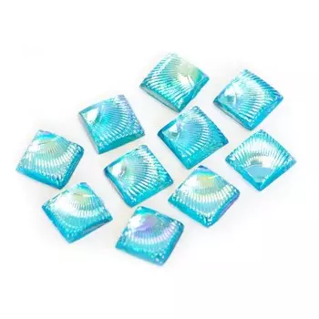 Пластиковый дизайн POLE «Квадратный», голубой, 10 шт