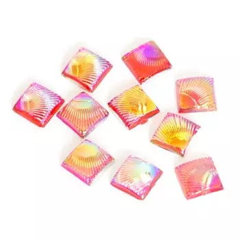 Пластиковый дизайн POLE «Квадратный», радуга, 10 шт