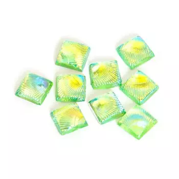 Пластиковый дизайн POLE «Квадратный», салатовый, 10 шт