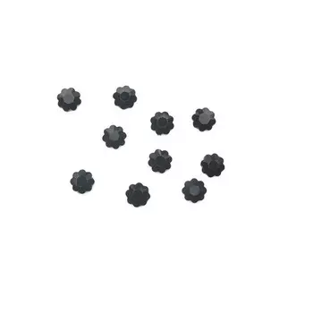 Пластиковый дизайн TNL, цветок чёрный, 10 шт