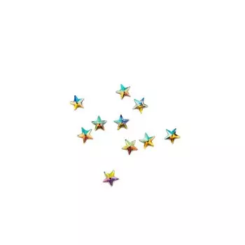 Пластиковый дизайн TNL «Звезда» голографик, 10 шт