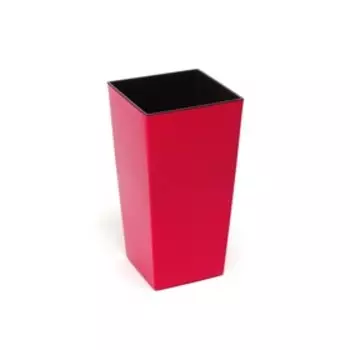 Пластиковый горшок с вкладышем «Финезия», цвет красный
