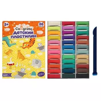 Пластилин Calligrata «Классический», 36 цветов, 540 г
