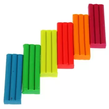 Пластилин неон «Буба» 6 цв., 90 г