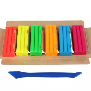 Пластилин неон «Три Кота» 6 цв., 90 г