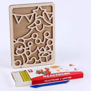 Пластилиновые картинки «Новый год! Ёлка»