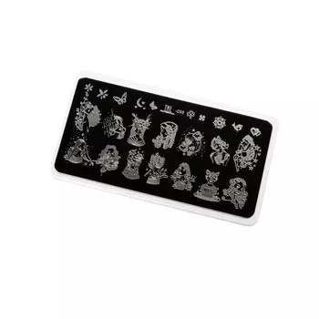Пластина для стемпинга TNL Premium Woman Flower