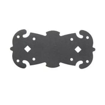 Пластина крепежная фигурная 135602.1, полимер, черный