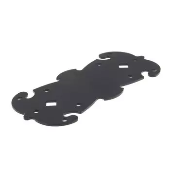 Пластина крепежная фигурная 180х80х2,1, полимер, черный