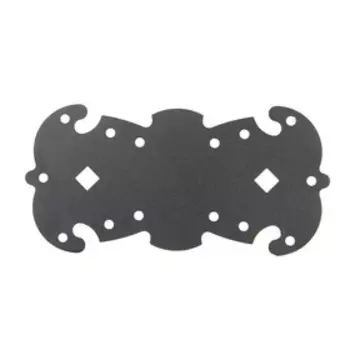 Пластина крепежная фигурная 205х96х2,1,упаковка 15 шт, полимер, черный