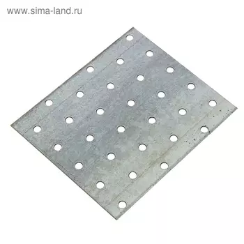 Пластина крепёжная ТУНДРА krep, 100х120х2 мм, покрытие цинк