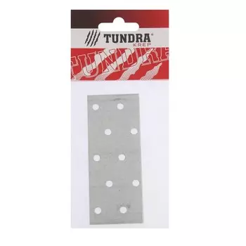 Пластина крепёжная ТУНДРА krep 40х100х2 мм, ГОЦ, 1 шт.