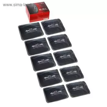 Пластырь резинокордный ПР-19-1, для радиальных шин, 105x120 мм, 2 слоя корда, набор 10 шт.