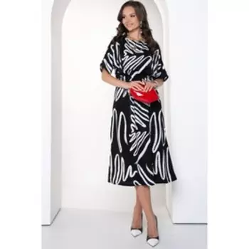 Платье «Анзалино блэк вайт », размер 48