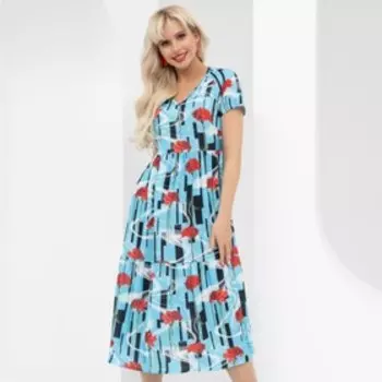 Платье женское Charutti «Воздушная стихия. Яркие цветы», размер 46