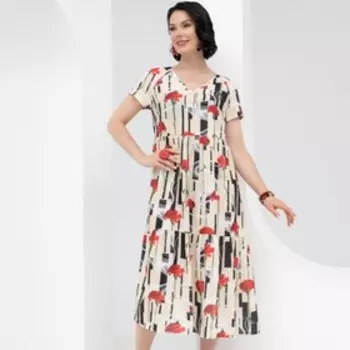 Платье женское Charutti «Воздушная стихия. Цветочная феерия», размер 56