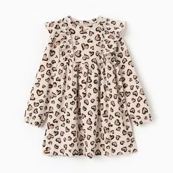 Платье детское KAFTAN Leo love, размер 32 (110-116 см)