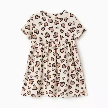 Платье детское KAFTAN Leo love, размер 32 (110-116см)