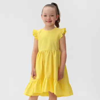 Платье детское KAFTAN Princess, размер 30 (98-104 см), жёлтое