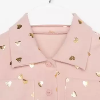 Платье детское KAFTAN "Сердечки", р. 32 (110-116), розовый