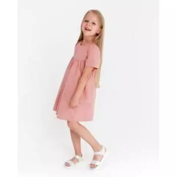 Платье детское с карманом KAFTAN, р. 30 (98-104), коралловый
