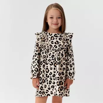 Платье детское с рюшами KAFTAN Trendy, размер 32 (110-116 см)