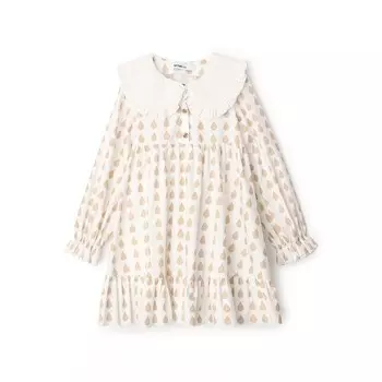 Платье детское с воротником KAFTAN «Капелька», размер 30 (98-104 см)