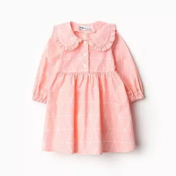 Платье детское с воротником KAFTAN «Ромбик», размер (98-104 см)