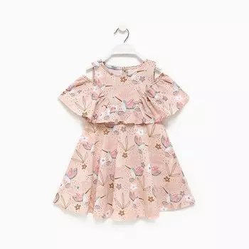 Платье для девочки, цвет бежевый, рост 104 см