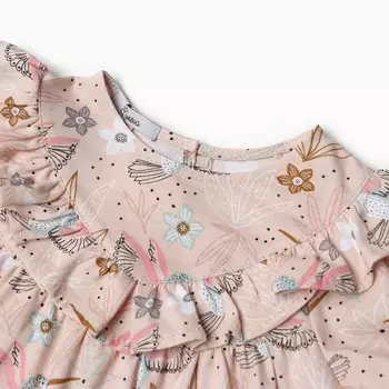 Платье для девочки, цвет бежевый, рост 116 см