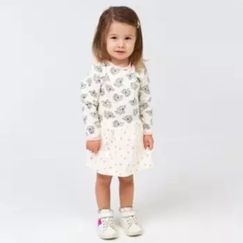 Платье для девочки, цвет бежевый, рост 92 см