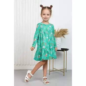 Платье для девочки, цвет бирюзовый, рост 134 см