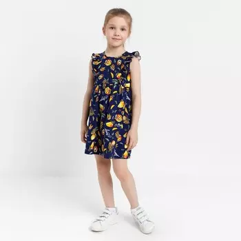 Платье для девочки, цвет черный, рост 104