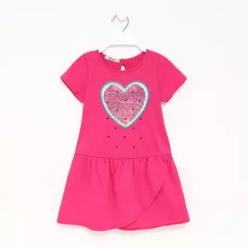 Платье для девочки, цвет фуксия, рост 116см