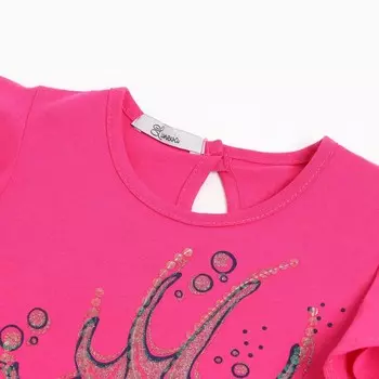 Платье для девочки, цвет фуксия, рост 110см