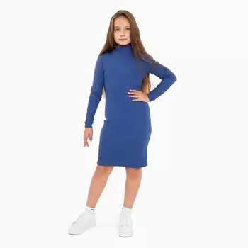 Платье для девочки, цвет индиго, рост 158 см