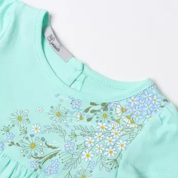 Платье для девочки, цвет мятный, рост 80 см