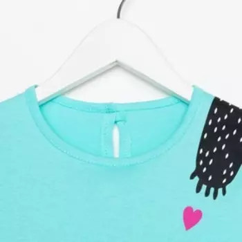 Платье для девочки, цвет мятный, рост 92