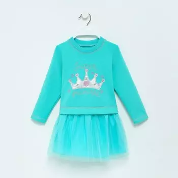 Платье для девочки, цвет мятный, рост 98 см